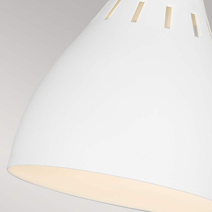 Joan 1 Light Table Lamp - Matte White / Burnished Brass