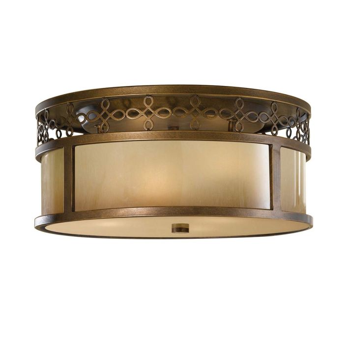 Justine 3 Light Flush - Astral Bronze