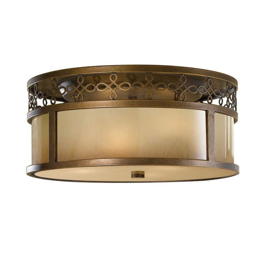 Justine 3 Light Flush - Astral Bronze