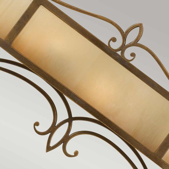 Justine 2 Light Wall Light - Horizontal - Astral Bronze