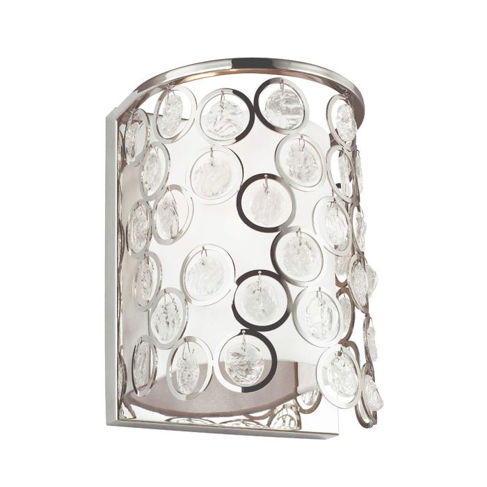 Lexi 1 Light Wall Light - Polished Nickel