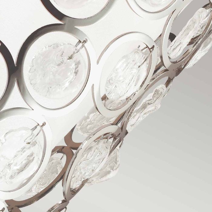 Lexi 1 Light Wall Light - Polished Nickel