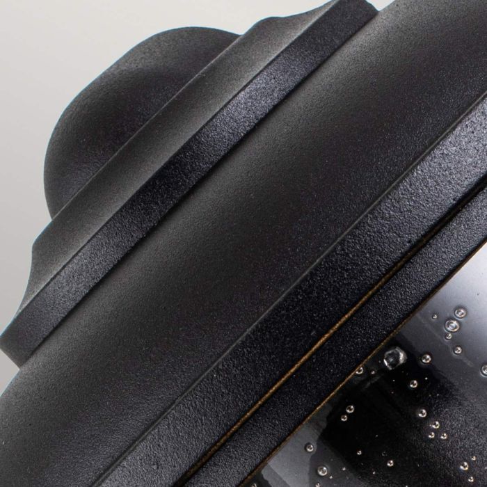 Lighthouse 1 Light Half Lantern - Textured Black