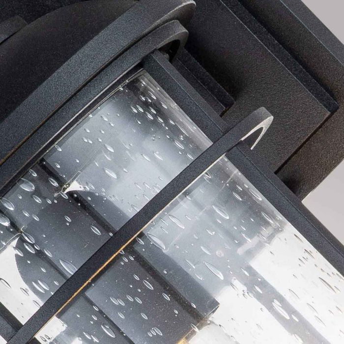 Lighthouse 1 Light Medium Wall Lantern - Textured Black