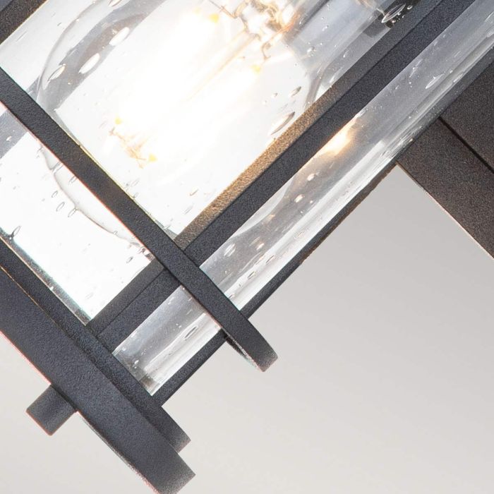 Lighthouse 1 Light Small Wall Lantern - Textured Black