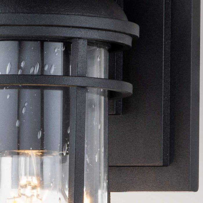 Lighthouse 1 Light Small Wall Lantern - Textured Black
