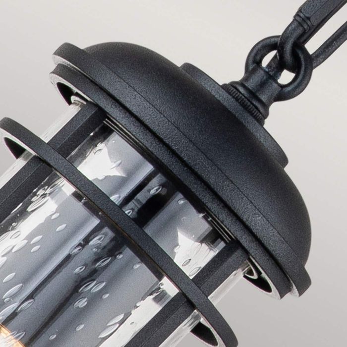 Lighthouse 1 Light Small Chain Lantern - Textured Black