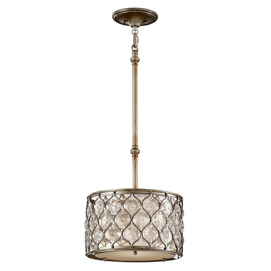 Lucia 1 Light Pendant Light - Burnished Silver