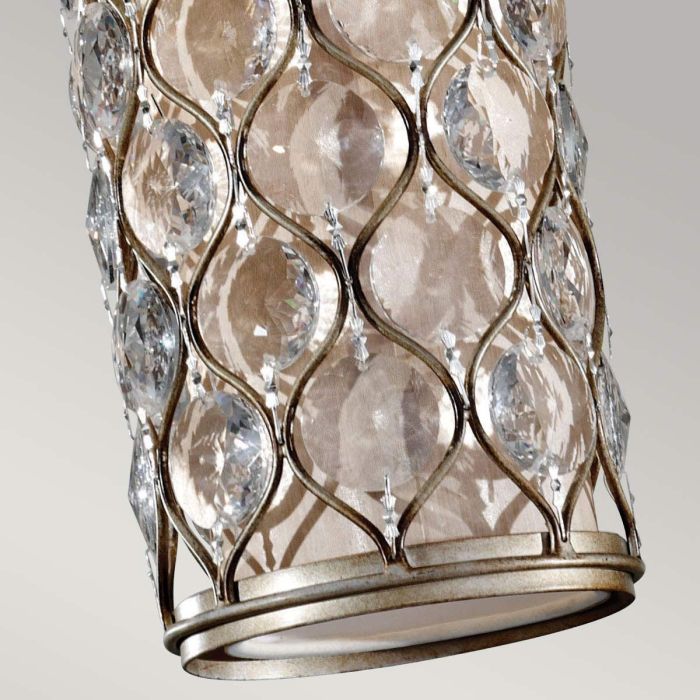 Lucia 1 Light Mini Pendant - Burnished Silver