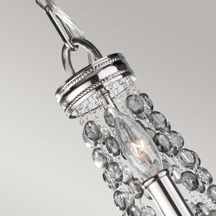 Malia 3 Light Chandelier - Polished Nickel