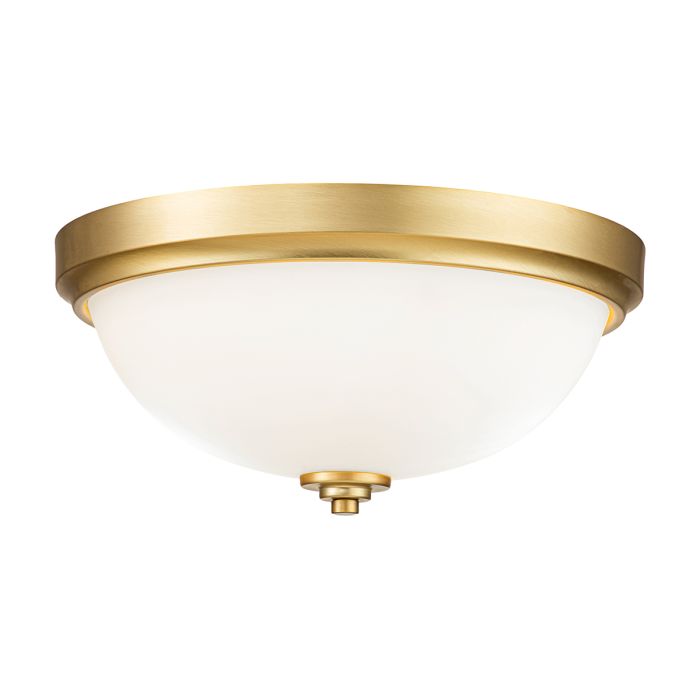 Malibu 2 Light Flush - Brushed Brass