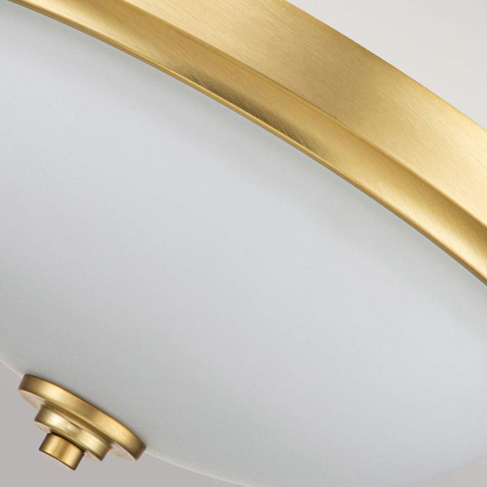 Malibu 2 Light Flush - Brushed Brass