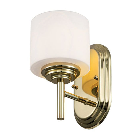 Malibu 1 Light Wall Light - Polished Brass