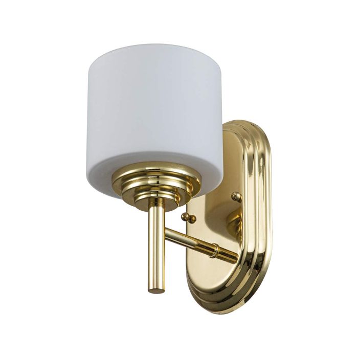 Malibu 1 Light Wall Light - Polished Brass