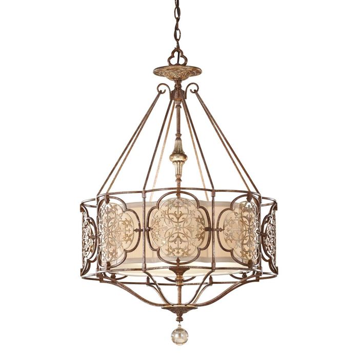 Marcella 3 Light Pendant Light - British Bronze / Oxidized Bronze
