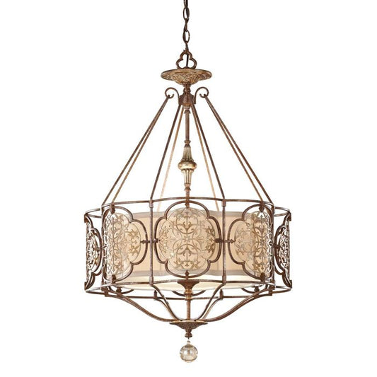 Marcella 3 Light Pendant Light - British Bronze / Oxidized Bronze