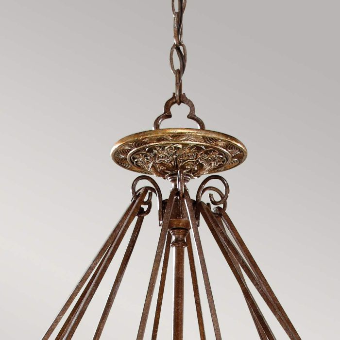Marcella 4 Light Chandelier - British Bronze / Oxidized Bronze