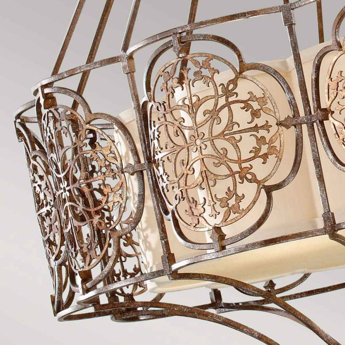 Marcella 4 Light Chandelier - British Bronze / Oxidized Bronze