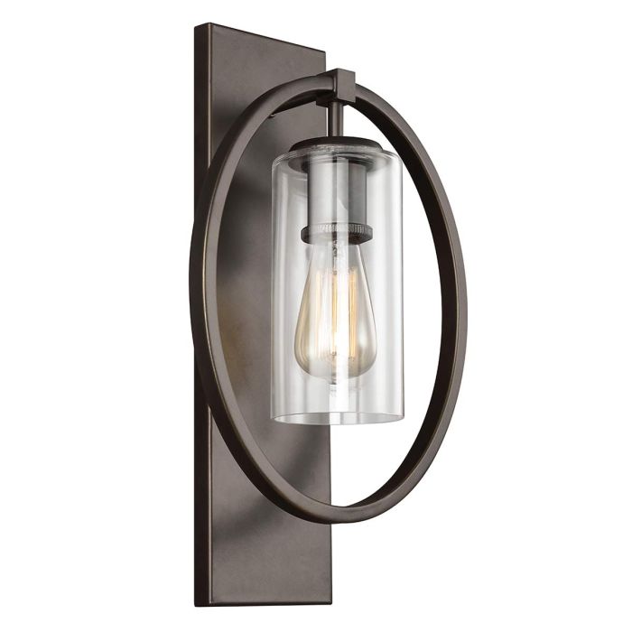 Marlena 1 Light Wall Light - Antique Bronze