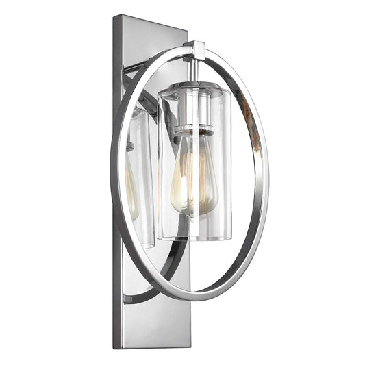 Marlena 1 Light Wall Light – Polished Chrome