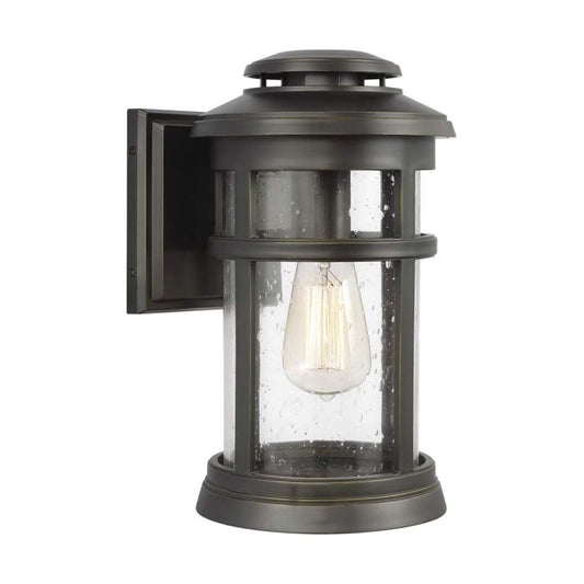 Newport 1 Light Medium Wall Lantern - Antique Bronze