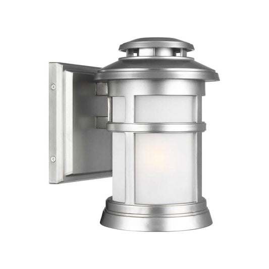 Newport 1 Light Small Wall Lantern - Painted Brushed Steel