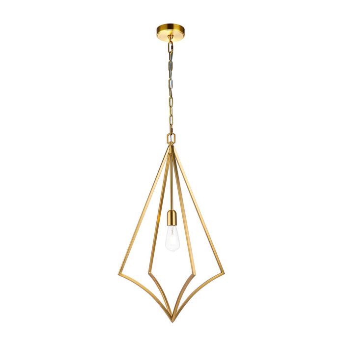 Nico 1 Light Large Pendant - Burnished Brass