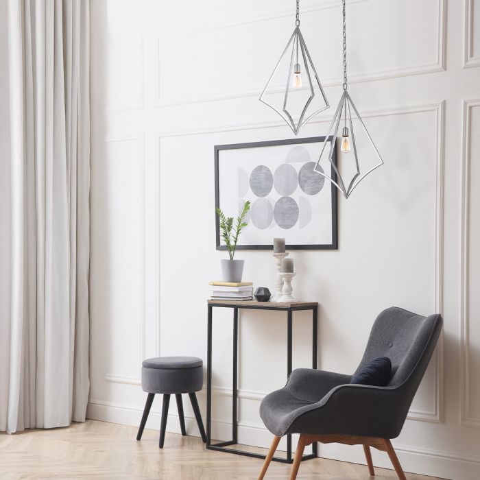 Nico 1 Light Large Pendant - Polished Chrome