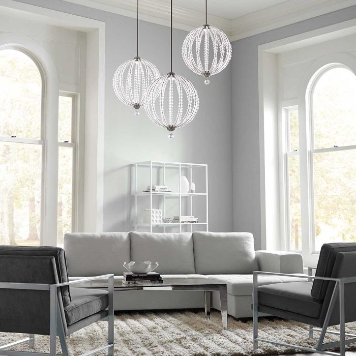Oberlin Large LED Pendant - Satin Nickel