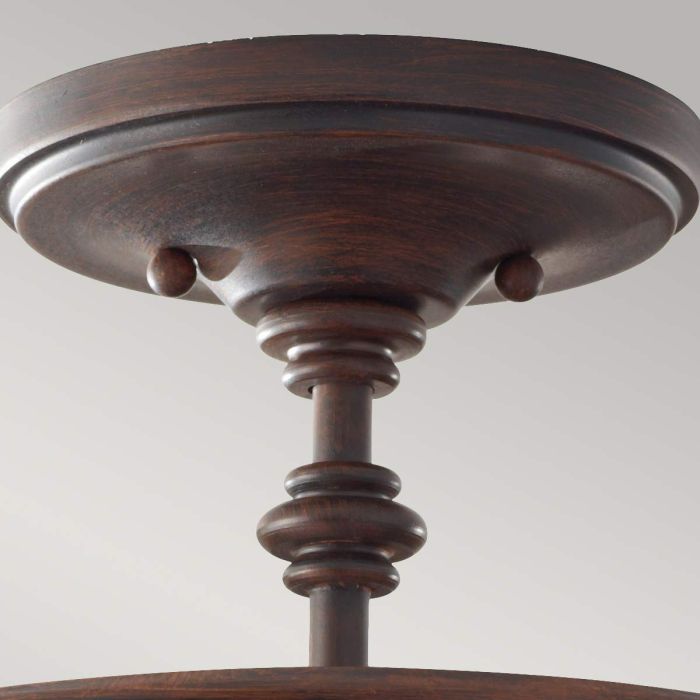 Pickering Lane 3 Light Semi-Flush - Heritage Bronze