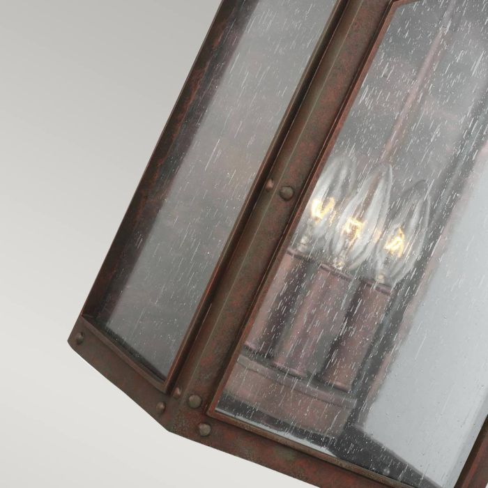 Randhurst 3 Light Large Wall Lantern - Copper Oxide