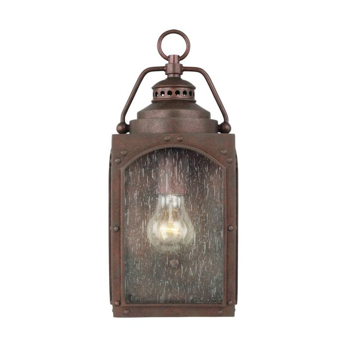 Randhurst 1 Light Small Wall Lantern - Copper Oxide
