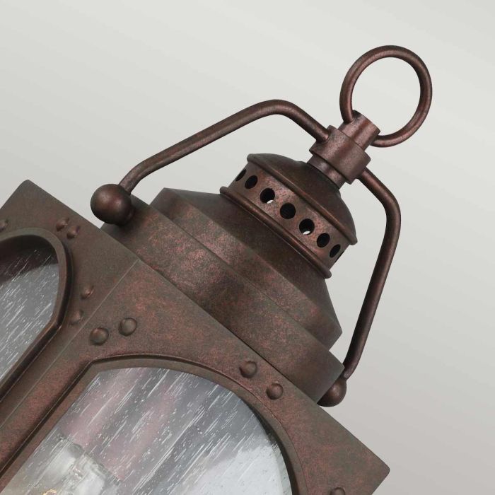 Randhurst 1 Light Small Wall Lantern - Copper Oxide