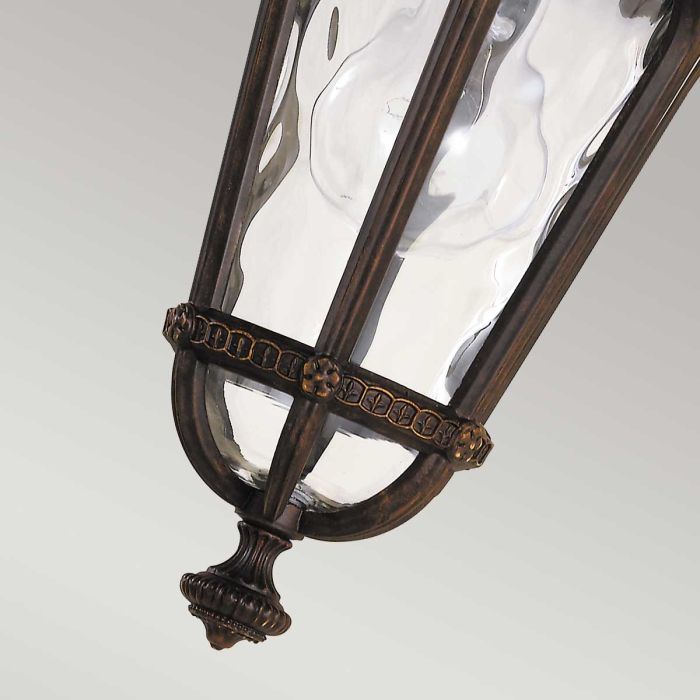 Regent Court 1 Light Small Wall Lantern - Walnut