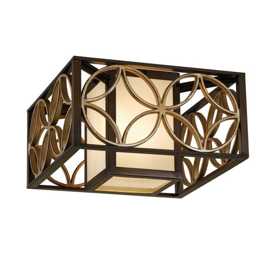 Remy 2 Light Flush - Heritage Bronze / Parissiene Gold