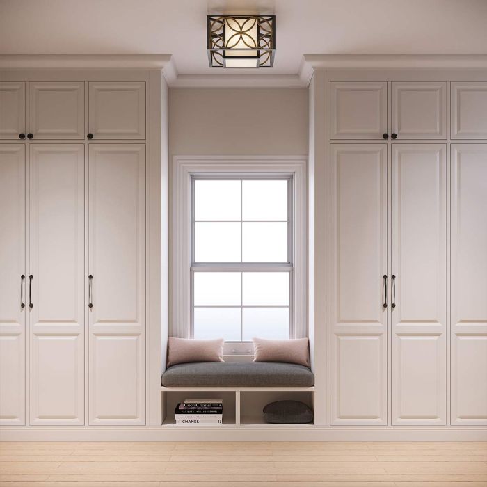 Remy 2 Light Flush - Heritage Bronze / Parissiene Gold