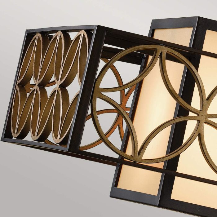 Remy 4 Light Pendant Light - Heritage Bronze / Parissiene Gold