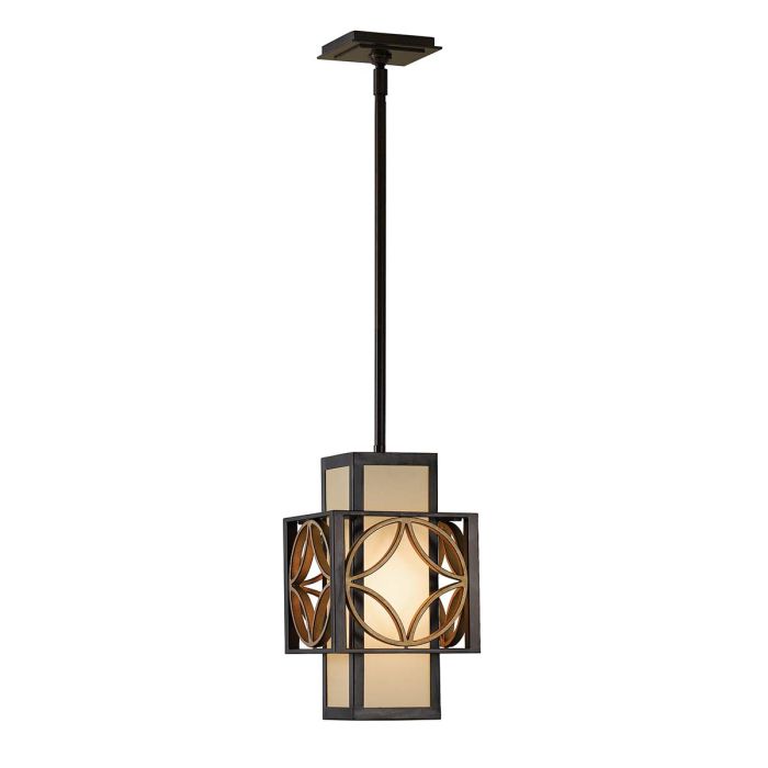 Remy 1 Light Pendant Light - Heritage Bronze / Parissiene Gold