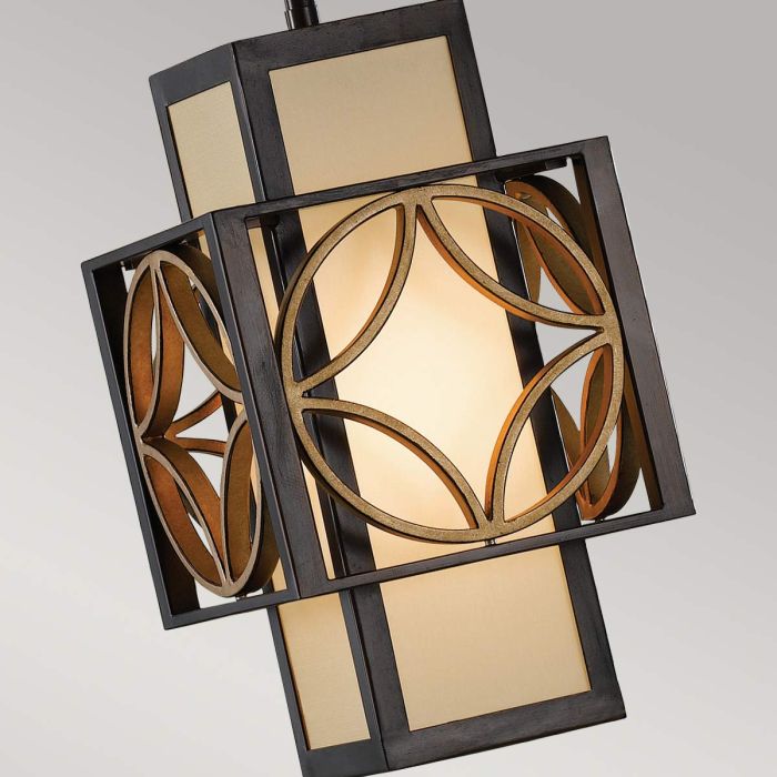 Remy 1 Light Pendant Light - Heritage Bronze / Parissiene Gold