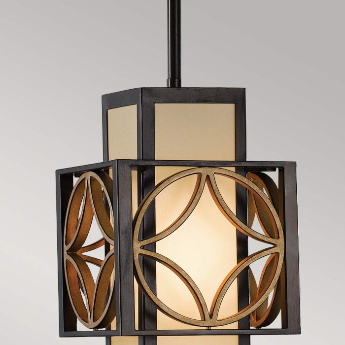 Remy 1 Light Pendant Light - Heritage Bronze / Parissiene Gold