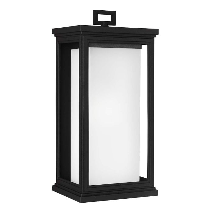 Roscoe 1 Light Large Wall Lantern - Textured Black