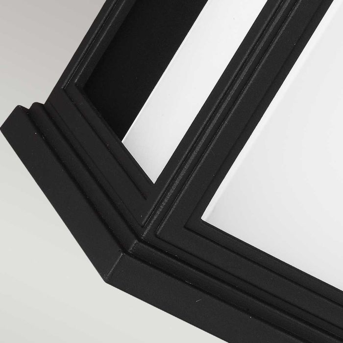 Roscoe 1 Light Large Wall Lantern - Textured Black