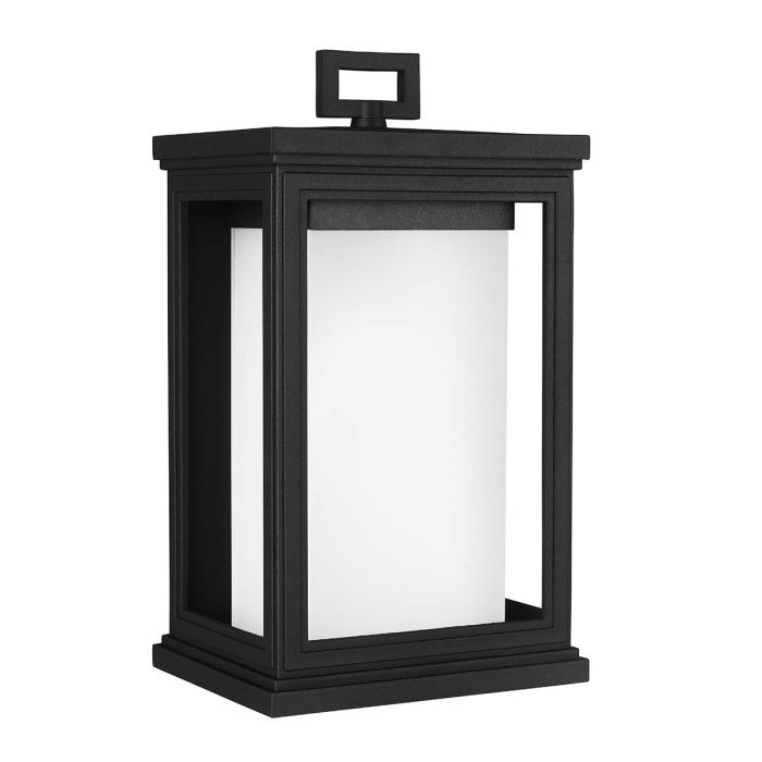 Roscoe 1 Light Medium Wall Lantern - Textured Black