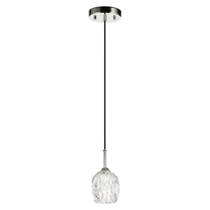 Rubin 1 Light Mini Pendant - Polished Nickel