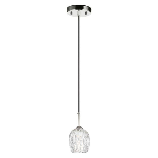 Rubin 1 Light Mini Pendant - Polished Nickel
