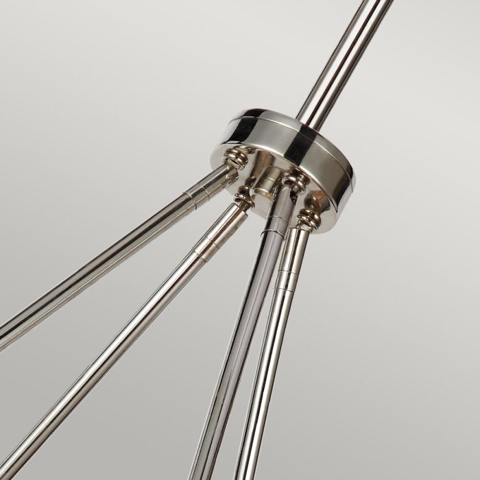 Rubin 4 Light Chandelier - Polished Nickel