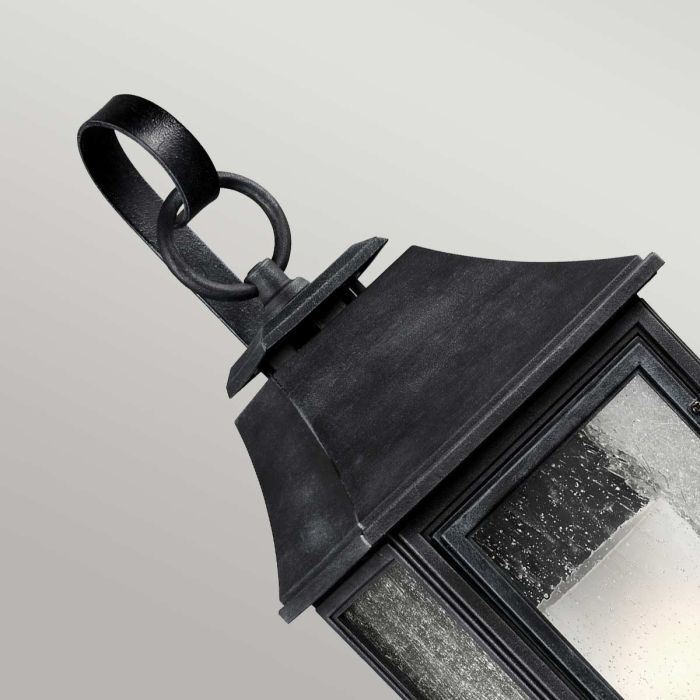 Shepherd 1 Light Large Wall Lantern - Dark Weathered Zinc