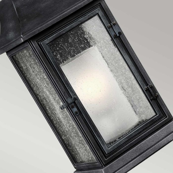 Shepherd 1 Light Large Wall Lantern - Dark Weathered Zinc