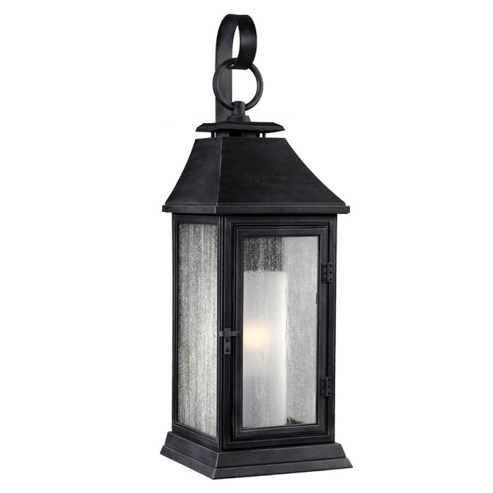 Shepherd 1 Light Small Wall Lantern - Dark Weathered Zinc
