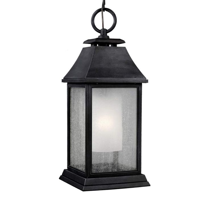 Shepherd 1 Light Large Chain Lantern - Dark Weathered Zinc